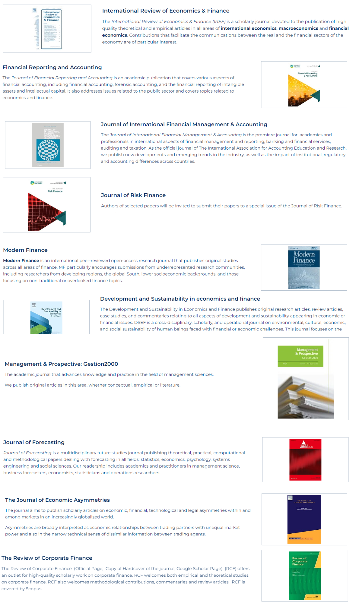 Publication Opportunities